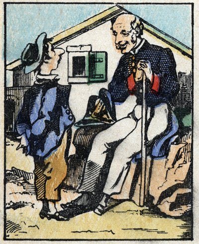 Ilustrace příběhu „“ Veridique Historie Jeannot Serinet „“ Dřevoryt Imagery Pellerin - Epinal, sd. Konec 19. století. od French School
