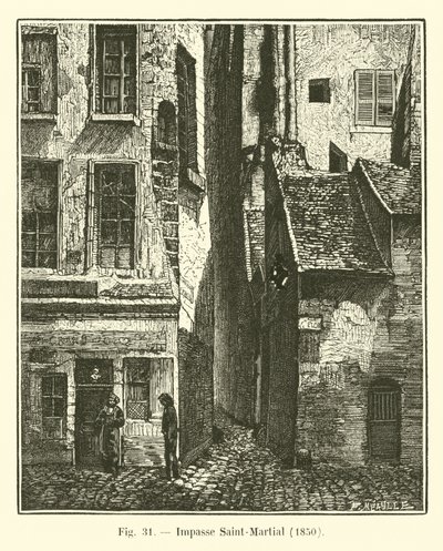 Impasse Saint-Martial, 1850 od French School