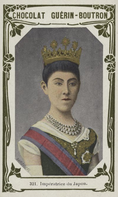 Japonská císařovna (barevná fotografie) od French School
