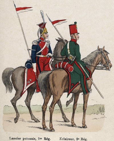 Císařská garda Napoleon I: Polský kopiník od French School
