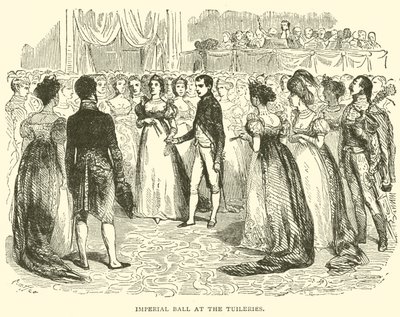 Císařská koule v Tuileries (rytina) od French School