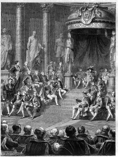 Imperiální seance v Senátu: řeč Napoleona o konstituování nového italského království v roce 1805 - v „Histoire de l