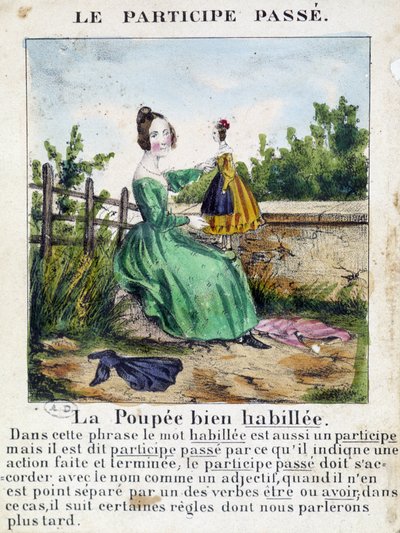 V „La grammaire en images“, letákové album, kolem roku 1850. od French School
