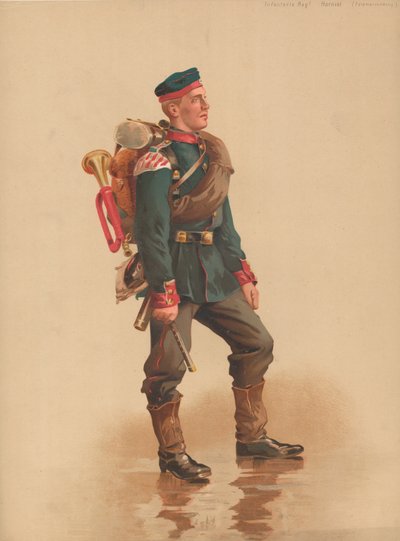 Pěchotní řádový trubač, polní pochodová hmota od French School