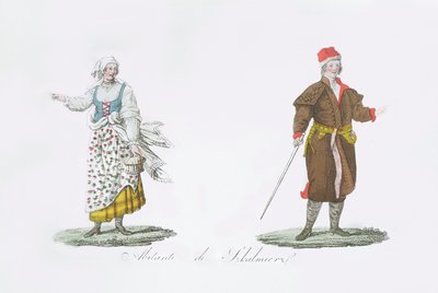 Obyvatelé Szkalmierz, z „Histoire de la Pologne“ od Bernarda Zaydlera od French School