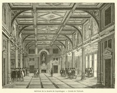 Interieur de la Bourse de Copenhague od French School