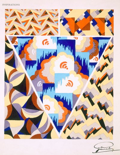Vzor interiérového designu, c1930. od French School
