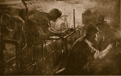Interiér tanku francouzského dělostřelectva Assault, 1914-18 od French School