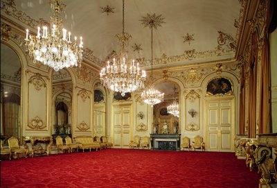 Interiér velkého salonu od French School
