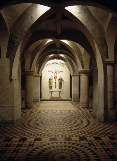 Vnitřní pohled na Cathedrale de Metz (Moselle). od French School