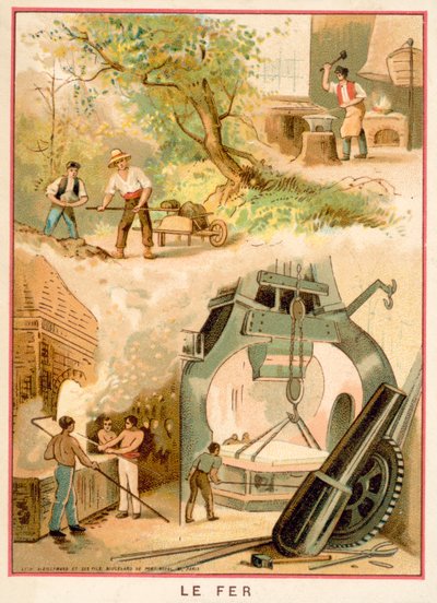 železo (chromolitho) od French School