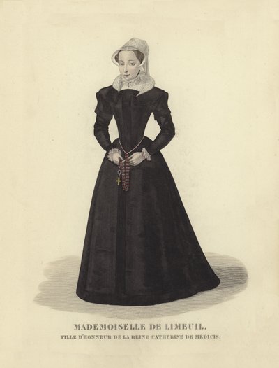 Isabelle de Limeuil, čestná paní Kateřiny de Medici, manželky francouzského krále Jindřicha II. od French School