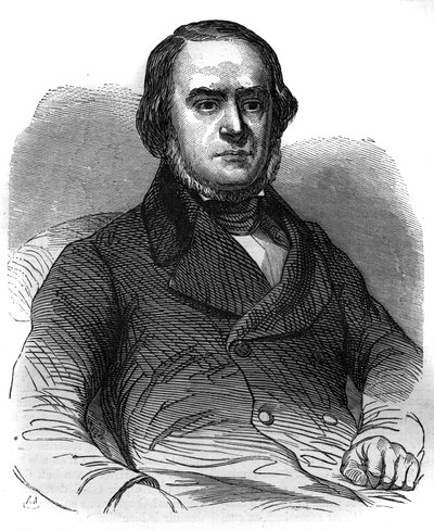 Italské národní hnutí: Daniele Manin (1804-1857), vyhlašuje Benátskou republiku (1848). Rytina v „Historie papežů-králů-královen a císařů v průběhu staletí““ od Maurice Lachatre od French School