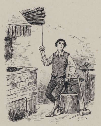 Italský skladatel Gioachino Rossini jako chlapec (rytina) od French School