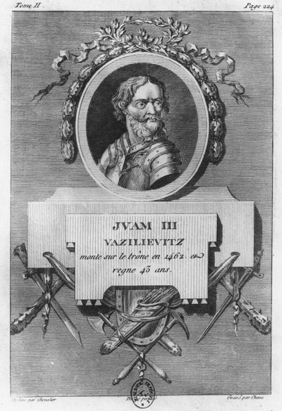 Ivan III Veliký (rytina) od French School
