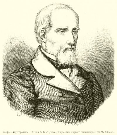 Jacques Argyropoulos (rytina) od French School