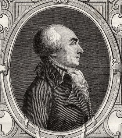 Jacques Rene Hebert z „Histoire de la Revolution Francaise“ od Louise Blanca (1811-82) od French School