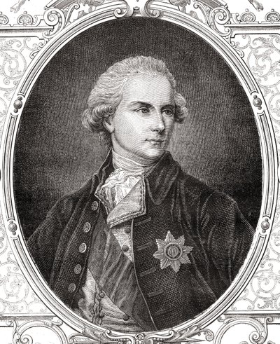 James Harris, 1. hrabě z Malmesbury, z knihy Louise Blanca (1811-82) "Histoire de la Revolution Francaise". od French School