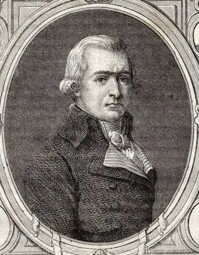 Jean-Baptiste-Andre Amar z „Histoire de la Revolution Francaise“ od Louise Blanca (1811-82) od French School