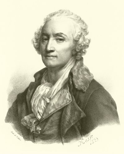 Jean-Baptiste Greuze, portrét (rytina) od French School