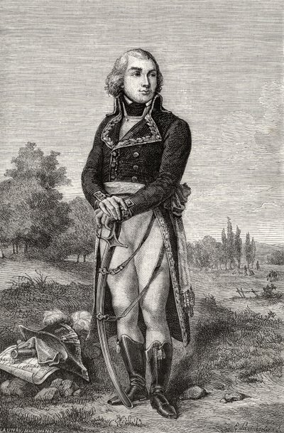 Jean-Baptiste Jourdan, z knihy Louise Blanca (1811-82) "Histoire de la Revolution Francaise". od French School