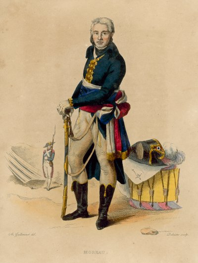 Jean-Victor Moreau (barevná rytina) od French School