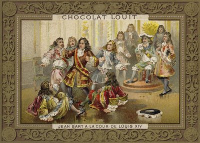 Jean Bart na dvoře Ludvíka XIV od French School
