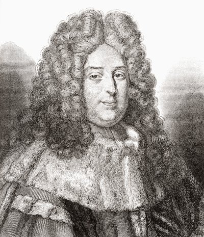 Jean Bouhier, 1673 - 1746. Francouzský soudce, juriskonzult, historik, překladatel, bibliofil a učenec. Z knihy Les Heures Libres vydané v roce 1908. od French School