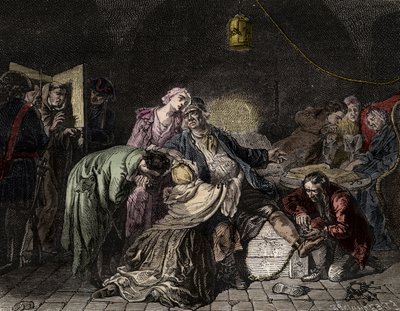 Jean Calas, kalvínský obchodník obviněný z vraždy od French School