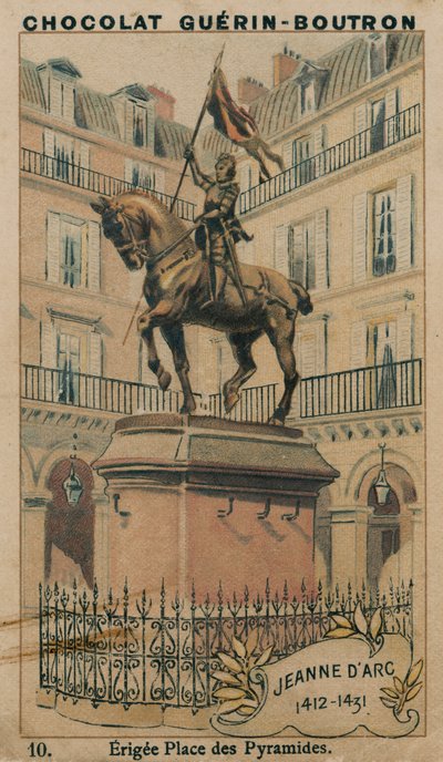 Johanka z Arku, 1412-1431, postavený Place des Pyramides od French School