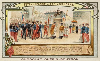 Festival Johanky z Arku, Orleans, Francie (chromolitho) od French School