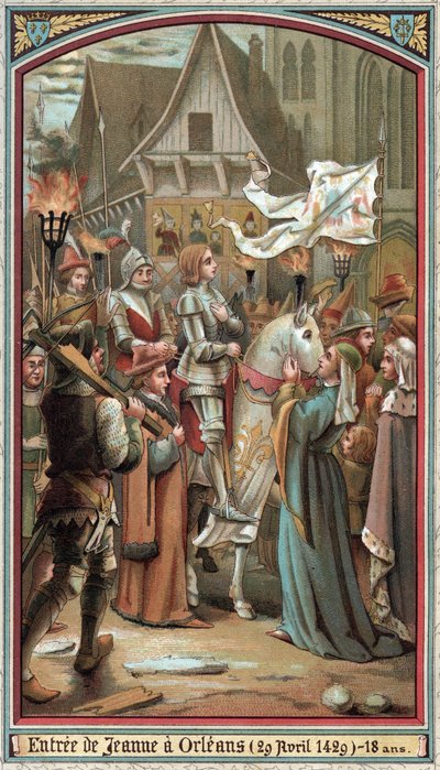 Vstup Johanky z Arku do Orleansu v roce 1429. od French School