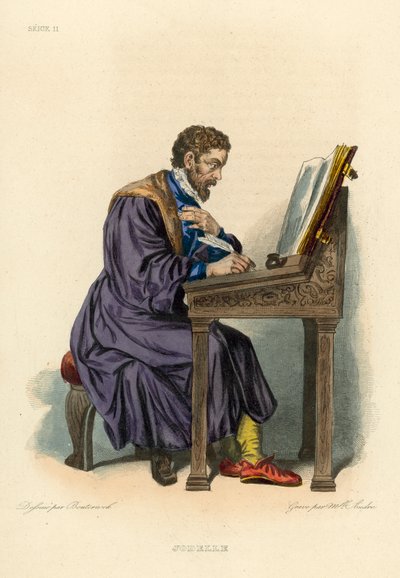 Jodelle (barevné rytí) od French School