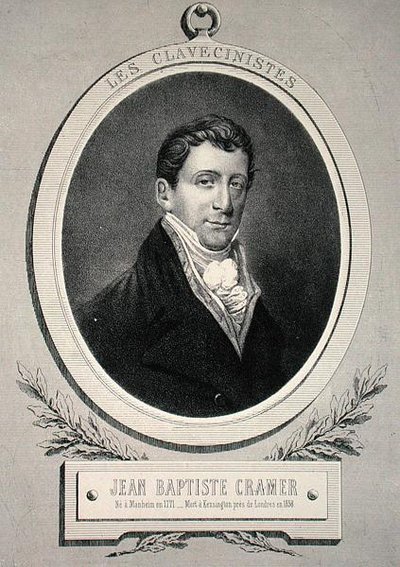 Johann Baptist Cramer (1771-1858) rytý Alfred Lemoine (litho) od French School