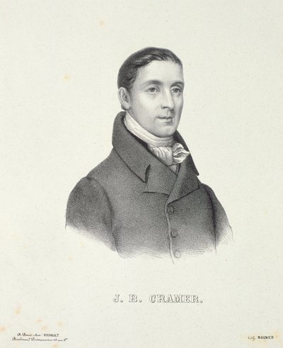 Johann Baptist Cramer (1771-1858), vyryl Magnier od French School