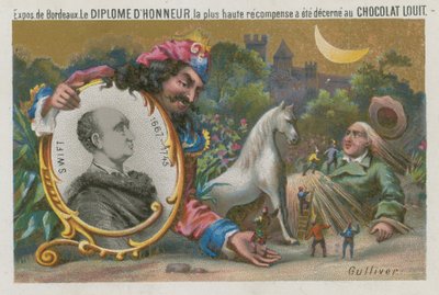 Jonathan Swift (1667-1745) (chromolitho) od French School