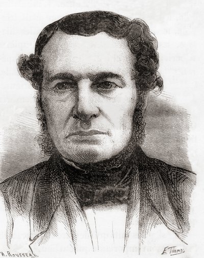Joseph-François Malgaigne, z knihy "Les Merveilles de la Science", vydané kolem roku 1870 (litografie) od French School