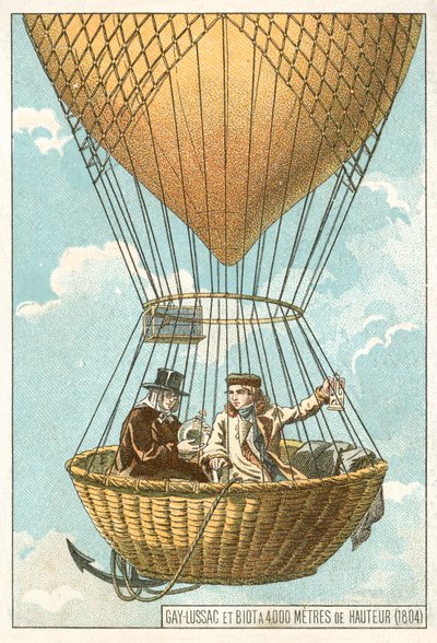 Joseph Louis Gay-Lussac a Jean-Baptiste Biot v balónu v nadmořské výšce 4000 metrů od French School