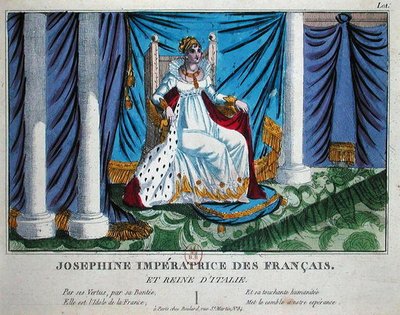 Josephine (1763-1814) francouzská císařovna a královna Itálie (barva lito) od French School