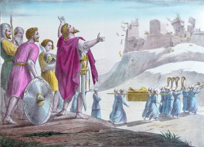 Joshua přikázal hradbám Jericha, aby spadly od French School