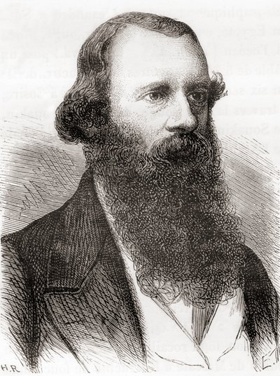 Josiah Latimer Clark, z Les Merveilles de la Science, vydáno kolem roku 1870 (rytina) od French School