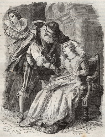 Skákat jako zuřivý, chytat vévodu za kabát... Francouzská královna Anna Rakouská (1601-1666) a vévoda z Buckinghamu (George Villiers) od French School
