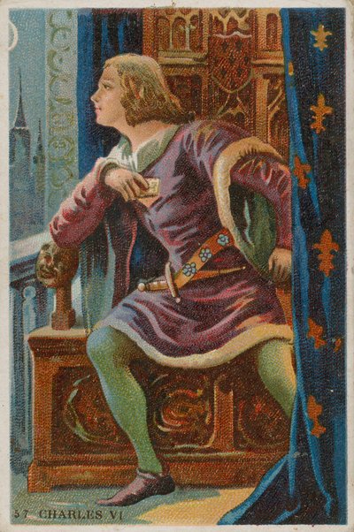 Král Karel VI od French School