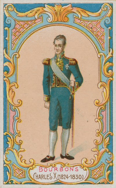 francouzský král Karel X od French School