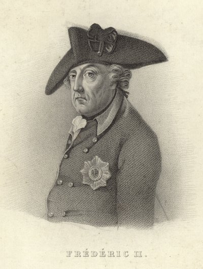 Pruský král Fridrich II od French School