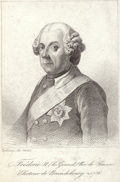 Pruský král Fridrich II od French School