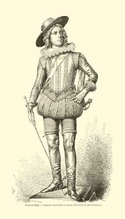 Francouzský král Ludvík XIII od French School