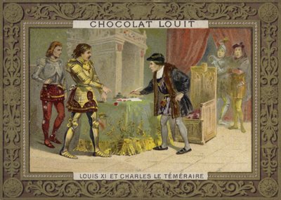 Francouzský král Ludvík XI. a Karel Smělý, vévoda burgundský od French School