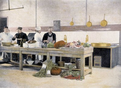 Kuchyně kantýny - v ""Album militaire"" - Legie stráží od French School