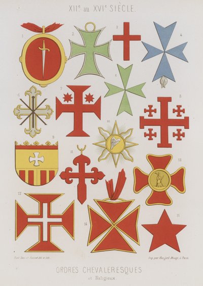 Rytíři a náboženské řády od French School